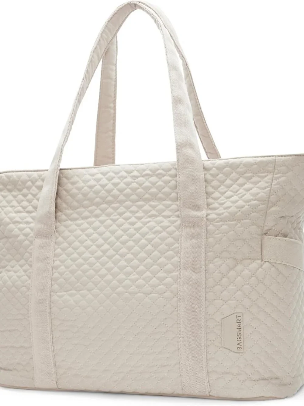 Crush Tote Bag for Women, 20L Puffer Work Tote with Zipper, Travel Essentials Qu